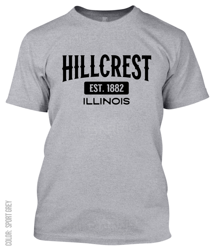 Hillcrest, Illinois Athletic T-Shirt