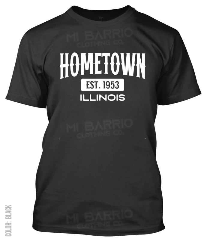 Hometown, Illinois Athletic T-Shirt