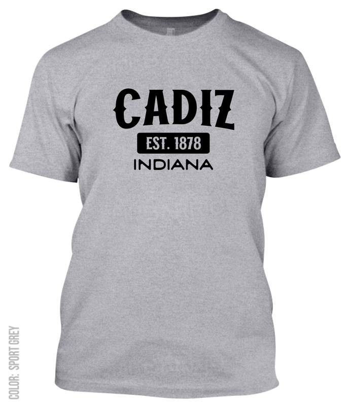 Cadiz, Indiana Athletic T-Shirt