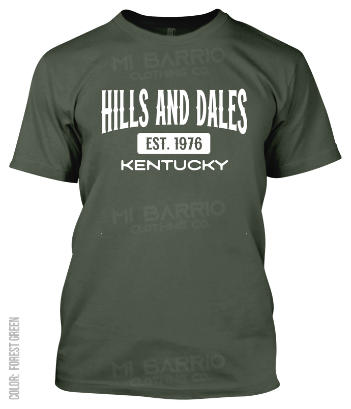 Hills And Dales, Kentucky Athletic T-Shirt