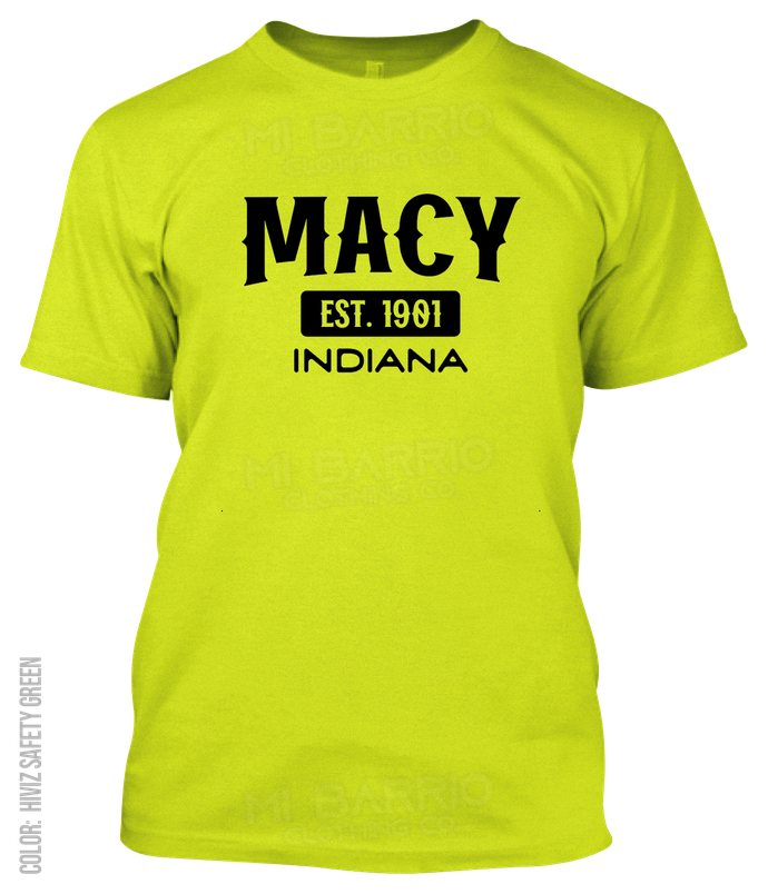 Macy, Indiana Athletic T-Shirt