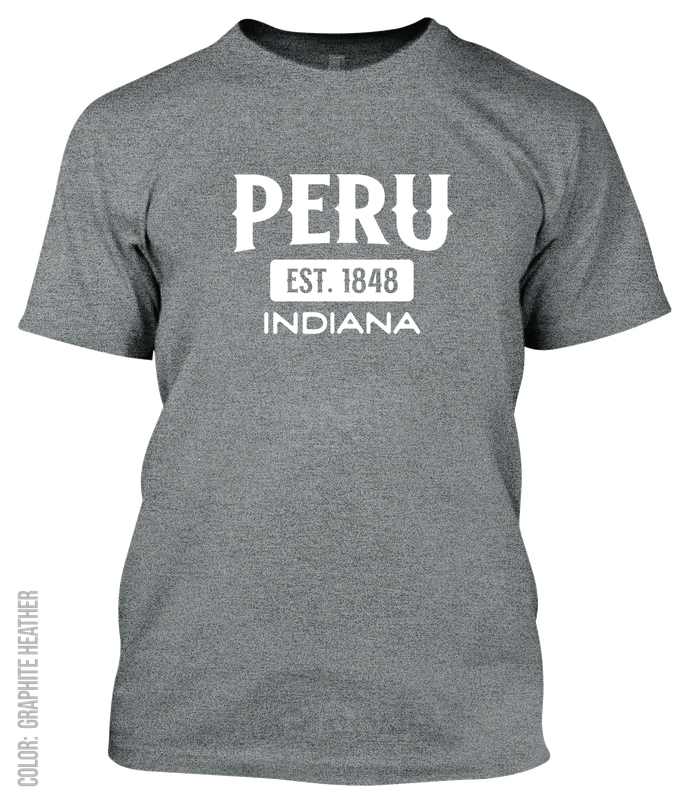 Peru, Indiana Athletic T-Shirt