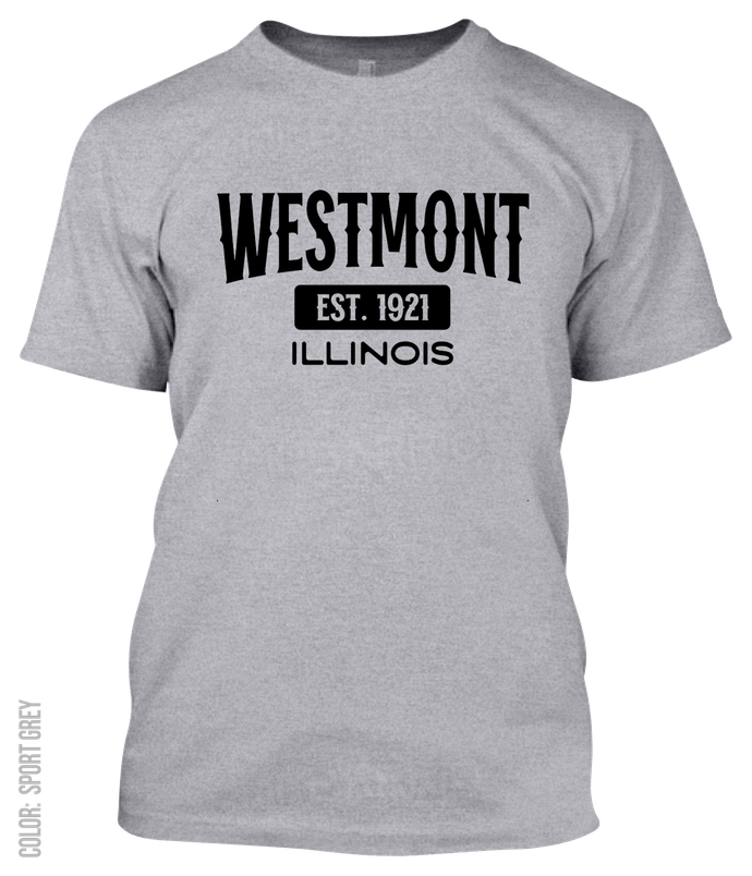 Westmont, Illinois Athletic T-Shirt