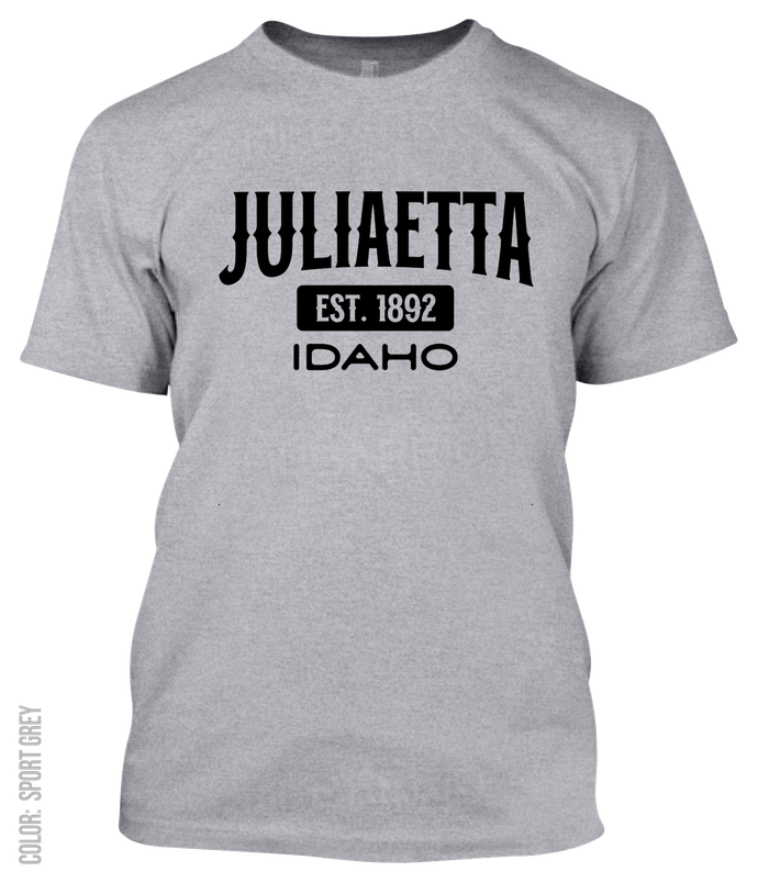 Juliaetta, Idaho Athletic T-Shirt