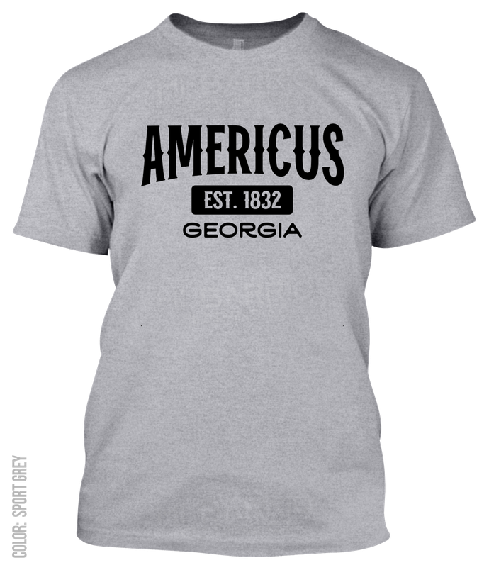 Americus, Georgia Athletic T-Shirt