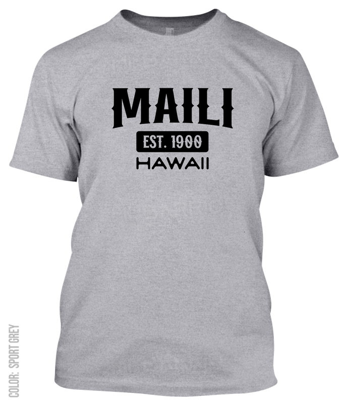 Maili, Hawaii Athletic T-Shirt