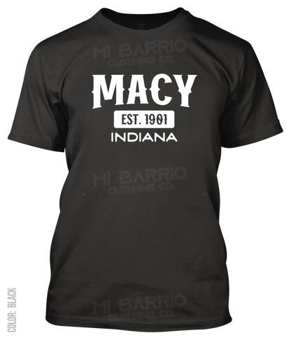 Macy, Indiana Athletic T-Shirt