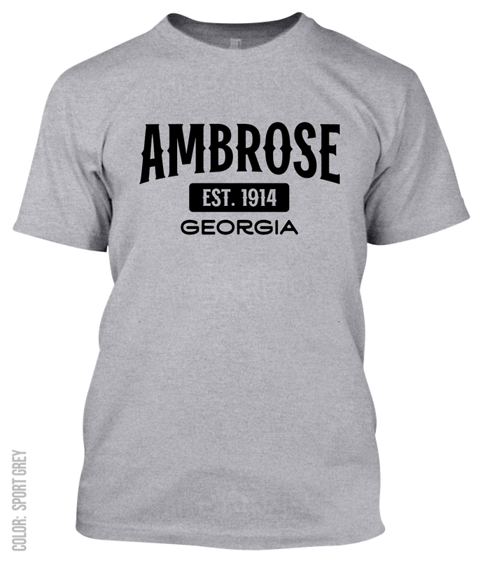 Ambrose, Georgia Athletic T-Shirt