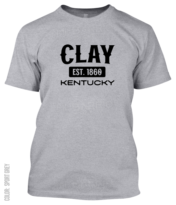Clay, Kentucky Athletic T-Shirt
