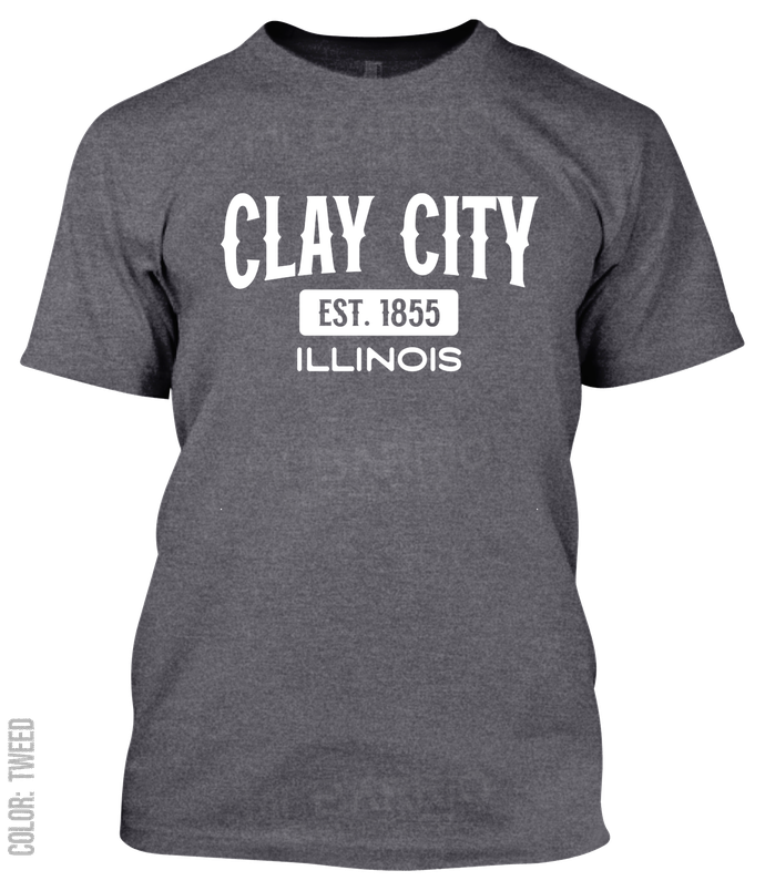 Clay City, Illinois Athletic T-Shirt