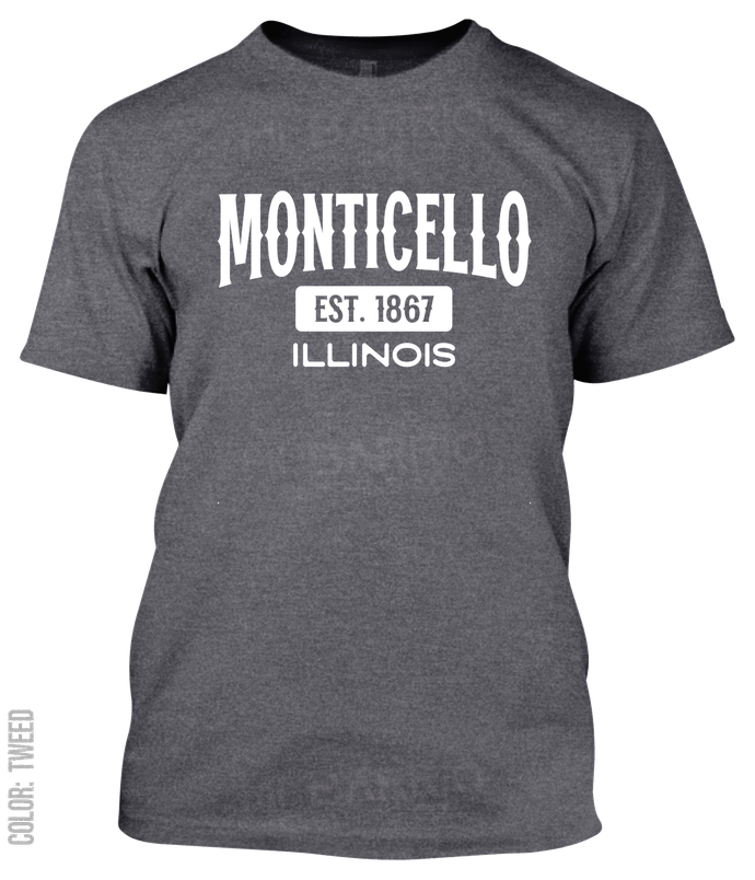 Monticello, Illinois Athletic T-Shirt