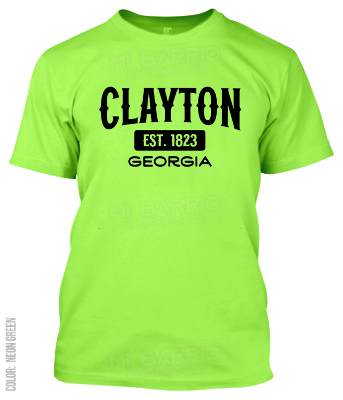 Clayton, Georgia Athletic T-Shirt