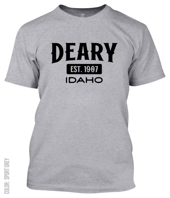 Deary, Idaho Athletic T-Shirt