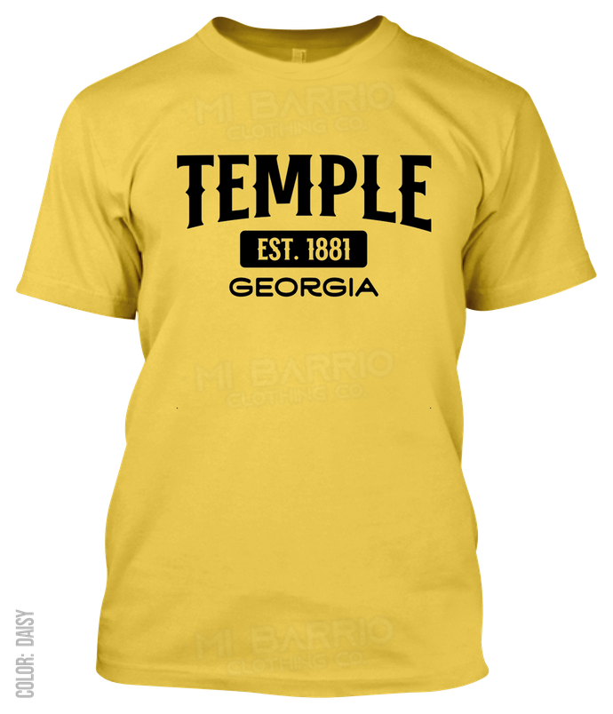 Temple, Georgia Athletic T-Shirt