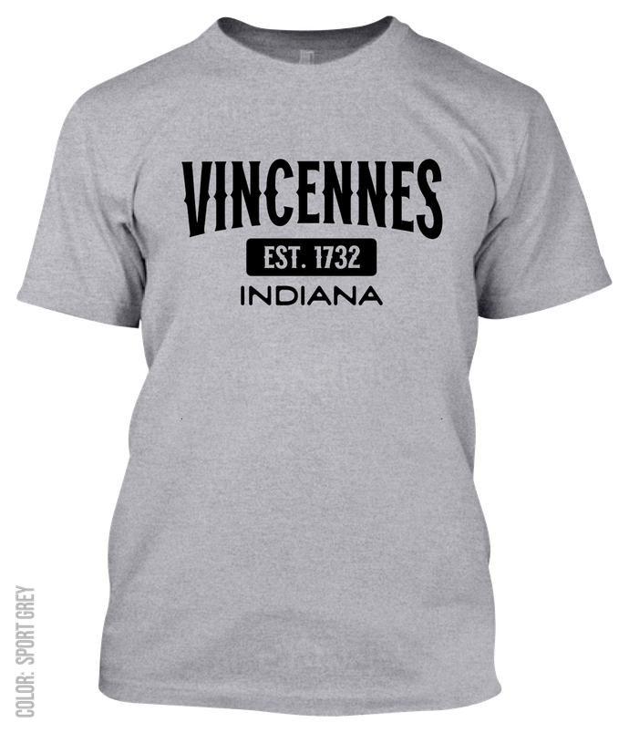 Vincennes, Indiana Athletic T-Shirt