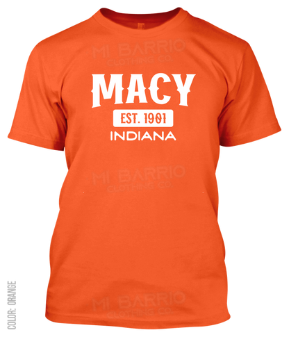 Macy, Indiana Athletic T-Shirt