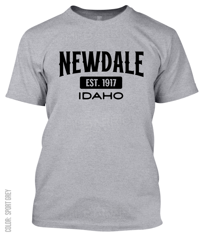 Newdale, Idaho Athletic T-Shirt
