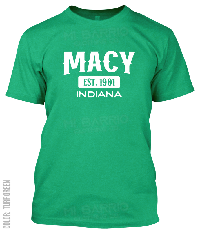 Macy, Indiana Athletic T-Shirt