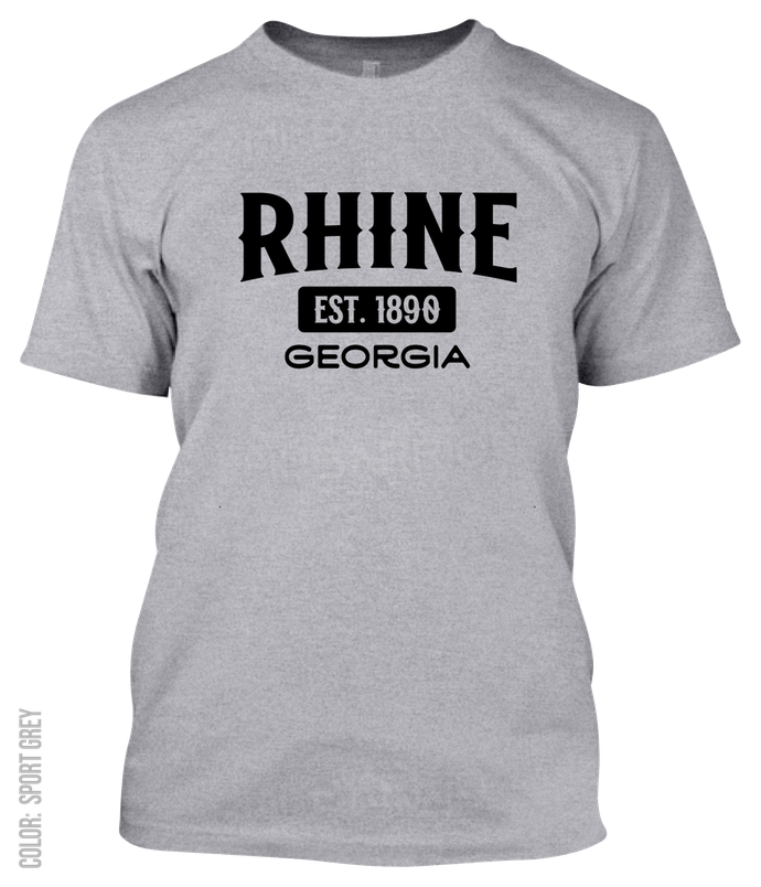 Rhine, Georgia Athletic T-Shirt