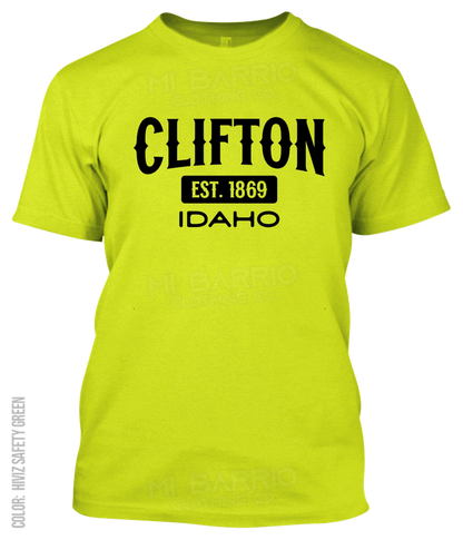 Clifton, Idaho Athletic T-Shirt
