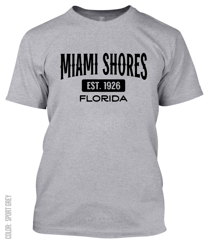Miami Shores, Florida Athletic T-Shirt