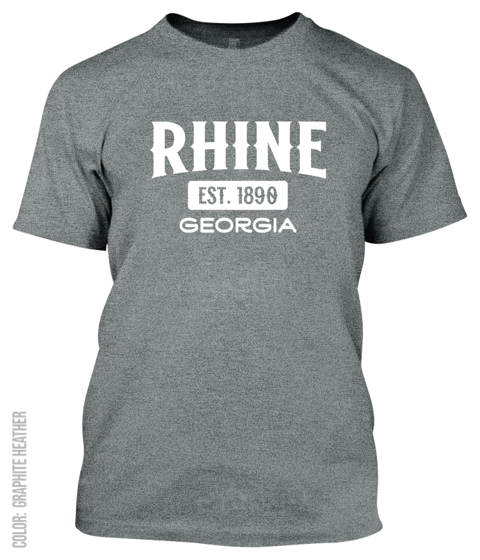 Rhine, Georgia Athletic T-Shirt