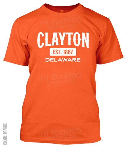 Clayton, Delaware Athletic T-Shirt