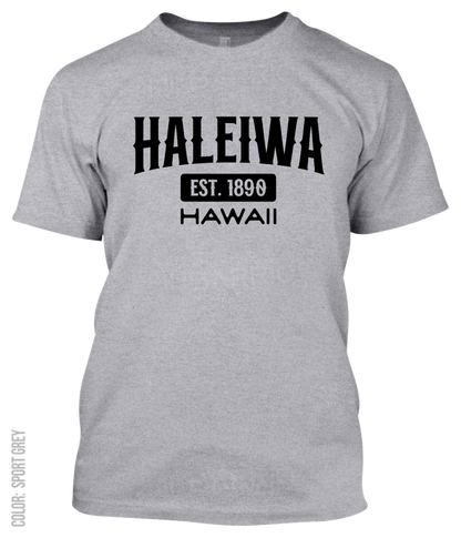Haleiwa, Hawaii Athletic T-Shirt