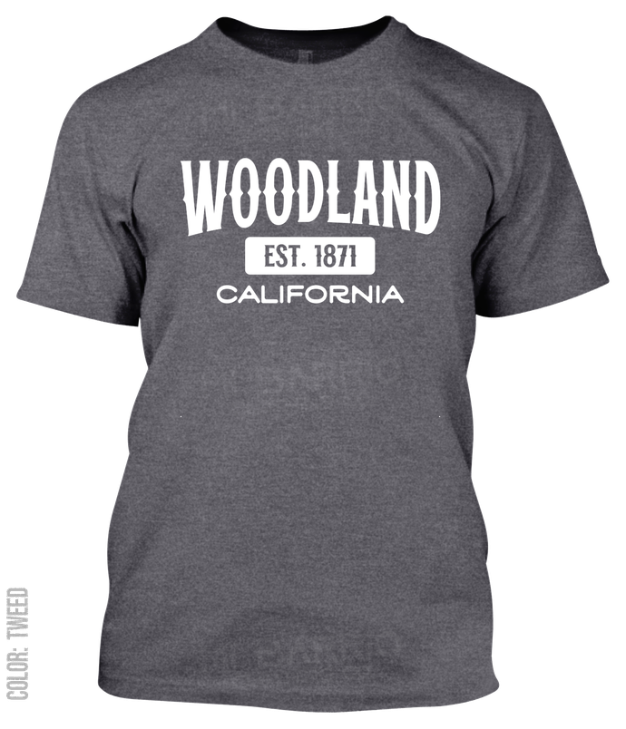 Woodland, California Athletic T-Shirt