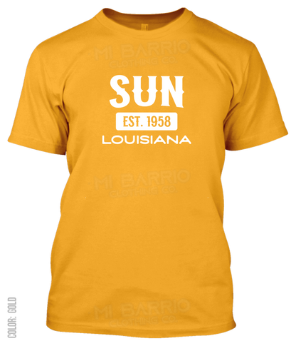 Sun, Louisiana Athletic T-Shirt