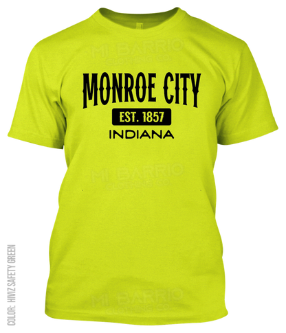 Monroe City, Indiana Athletic T-Shirt