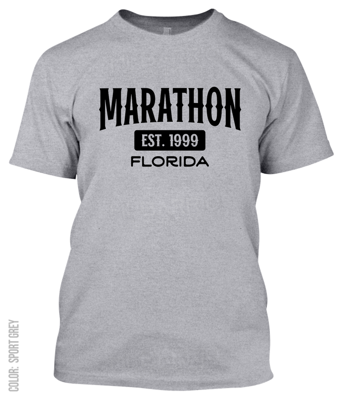 Marathon, Florida Athletic T-Shirt