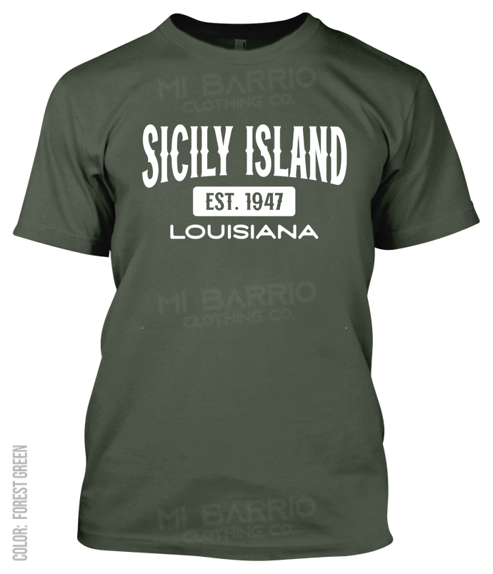 Sicily Island, Louisiana Athletic T-Shirt