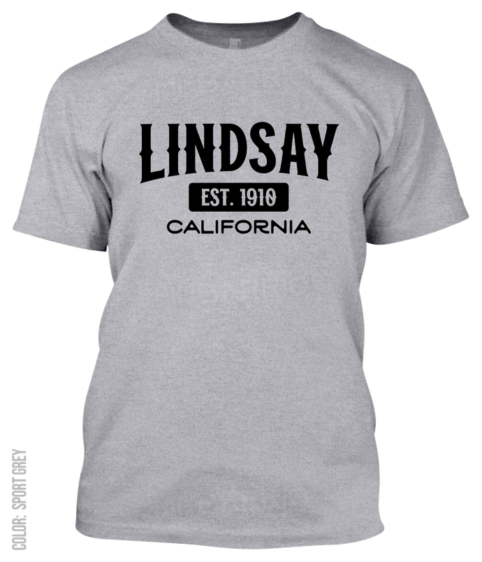 Lindsay, California Athletic T-Shirt