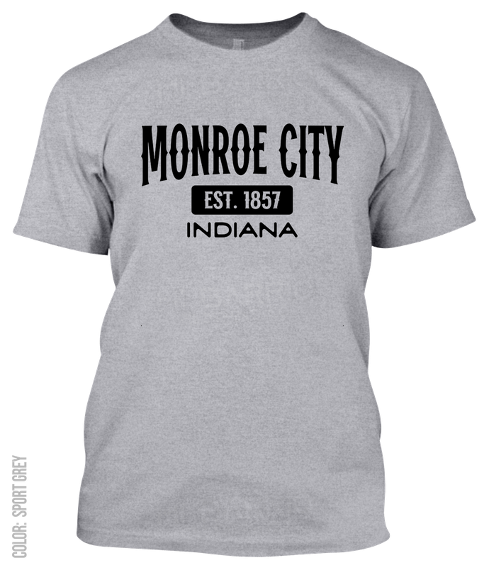Monroe City, Indiana Athletic T-Shirt