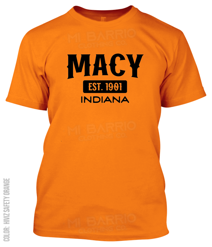 Macy, Indiana Athletic T-Shirt