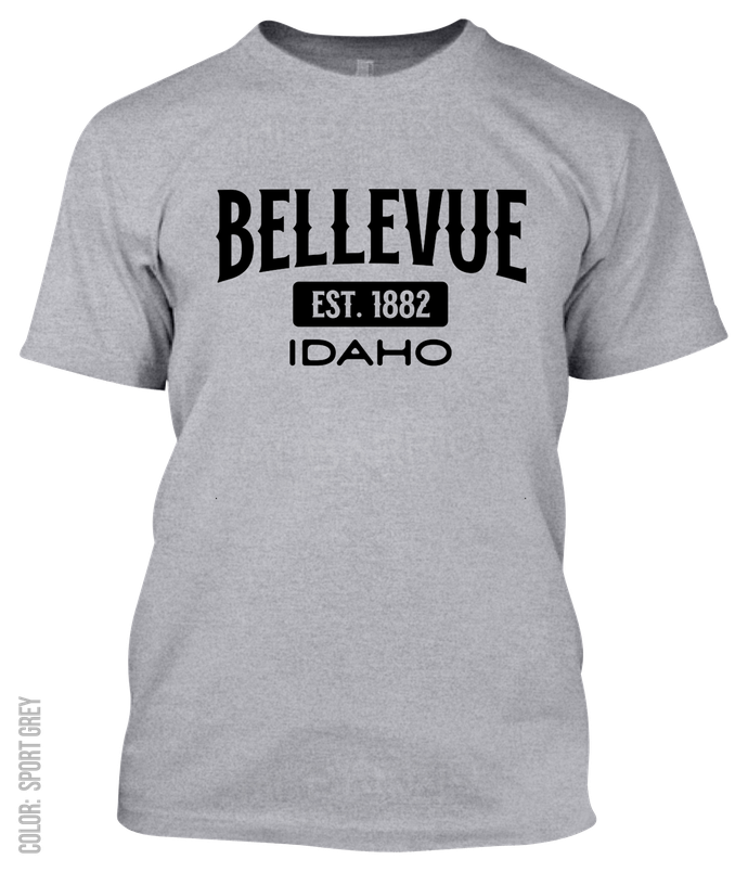 Bellevue, Idaho Athletic T-Shirt