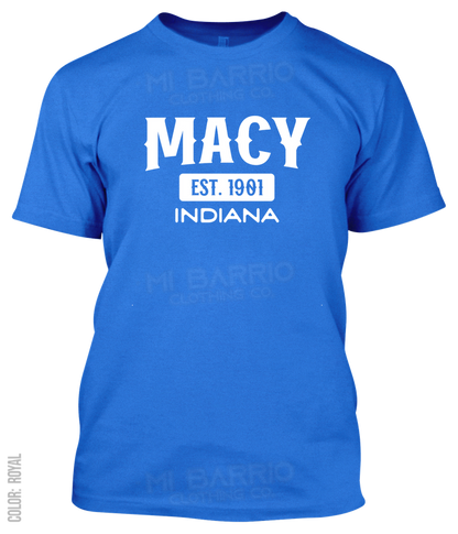 Macy, Indiana Athletic T-Shirt