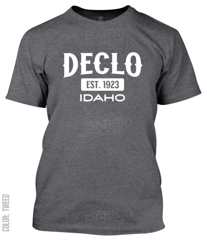 Declo, Idaho Athletic T-Shirt