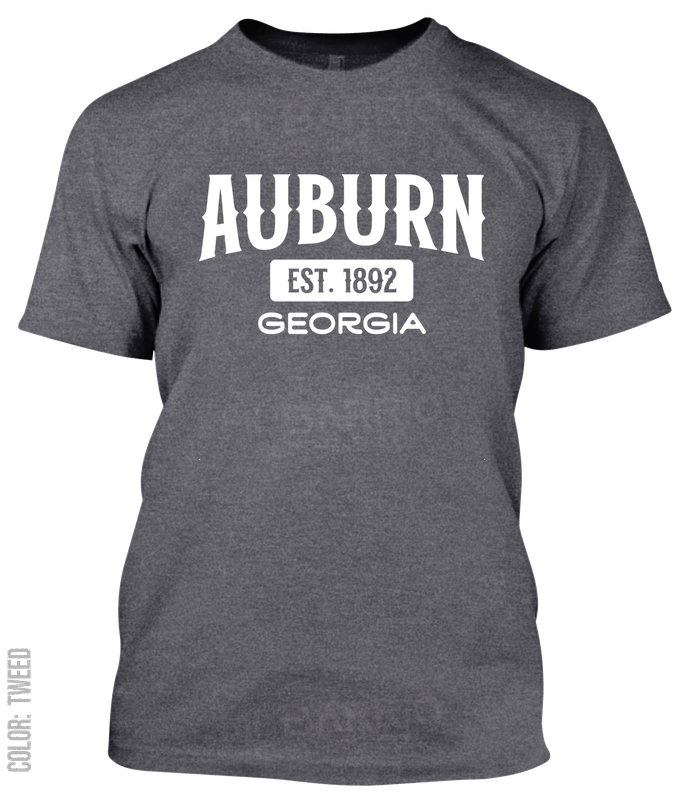 Auburn, Georgia Athletic T-Shirt