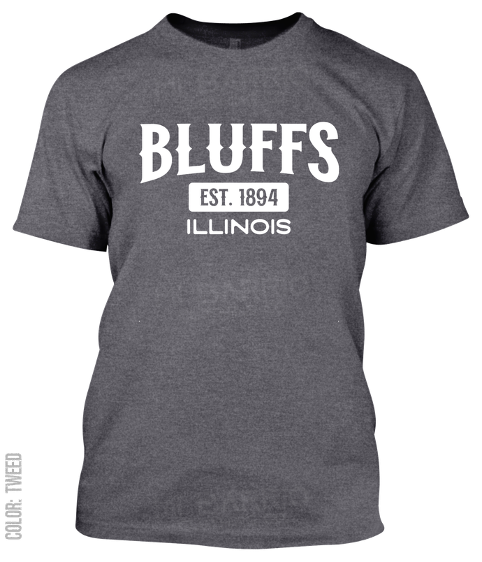 Bluffs, Illinois Athletic T-Shirt