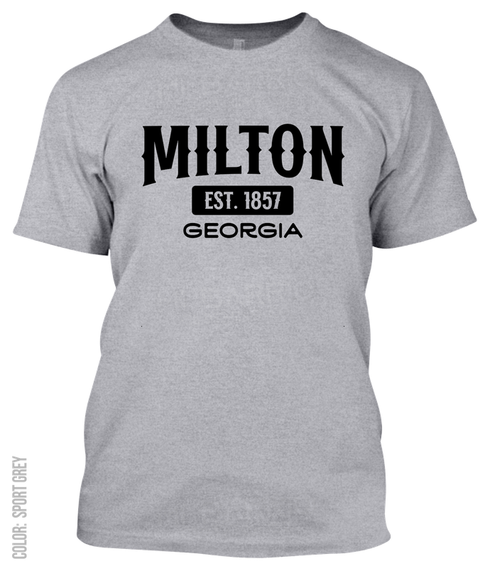 Milton, Georgia Athletic T-Shirt