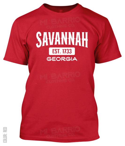 Savannah, Georgia Athletic T-Shirt