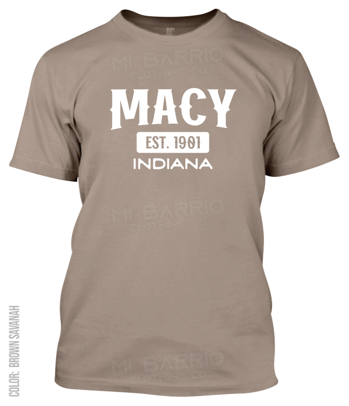 Macy, Indiana Athletic T-Shirt