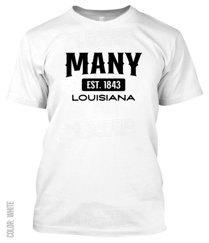 Many, Louisiana Athletic T-Shirt