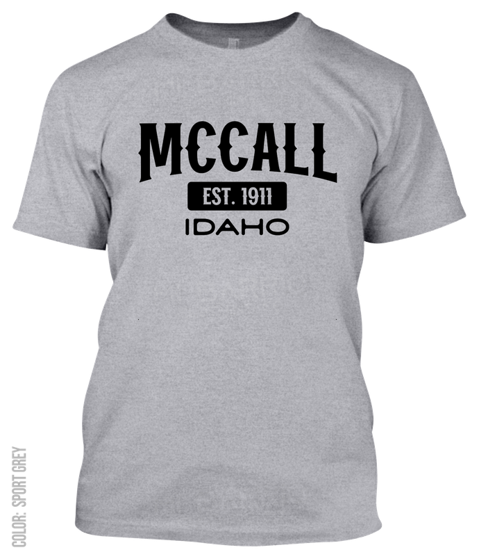 Mccall, Idaho Athletic T-Shirt