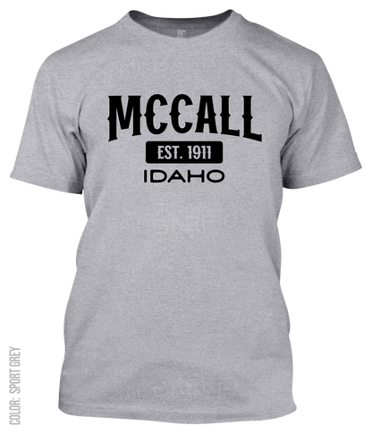 Mccall, Idaho Athletic T-Shirt