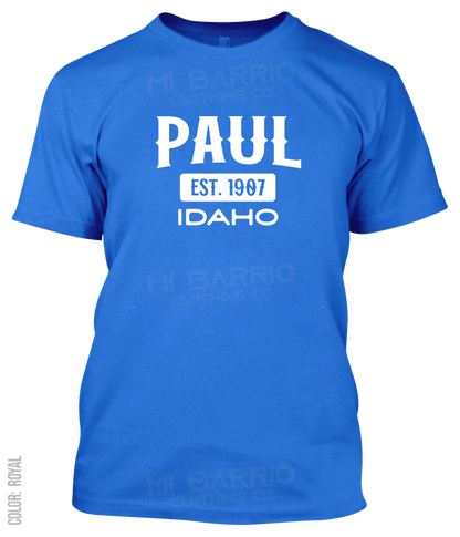 Paul, Idaho Athletic T-Shirt