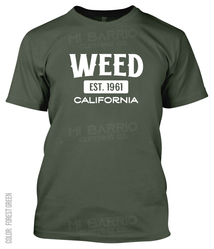 Weed, California Athletic T-Shirt