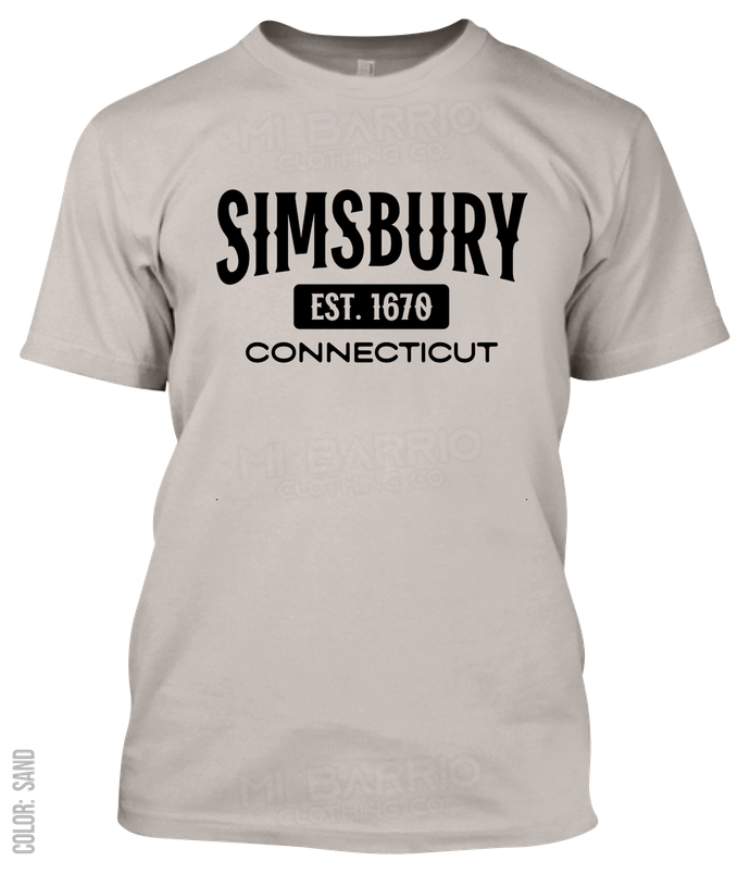 Simsbury, Connecticut Athletic T-Shirt